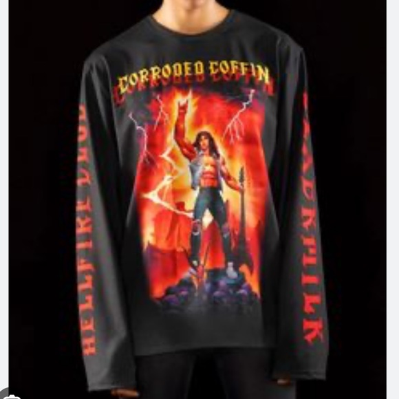 BlackMilk Hell Fire Club Eddie LS BFT size M EUC - Picture 1 of 8